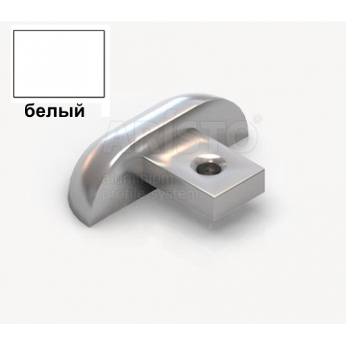 Заглушка для однополозной нижней направляющей алюминиевая белый AP-30/2 090 Aristo