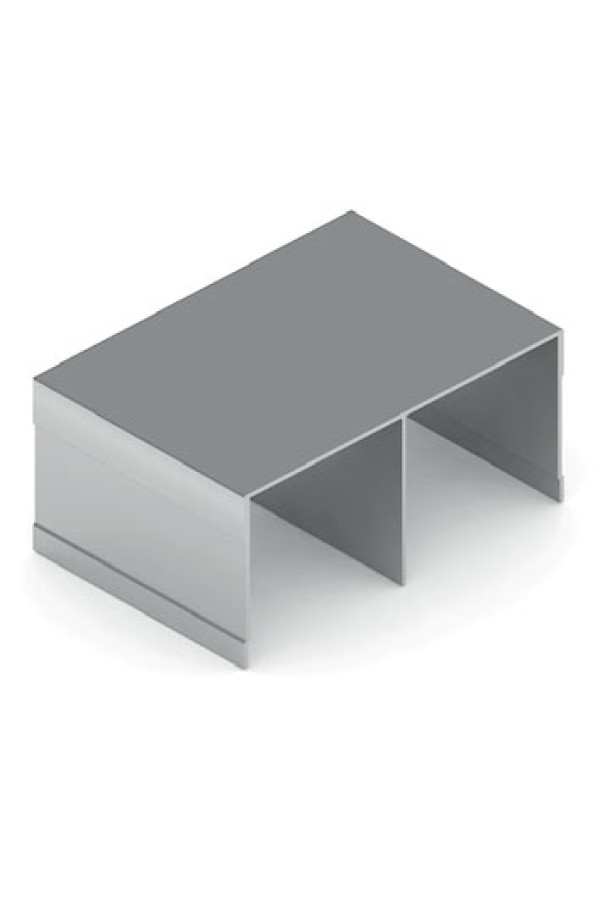 Направляющая верхняя двухполозная дуб платина 5,4м для шкафов купе Aristo ЭКО