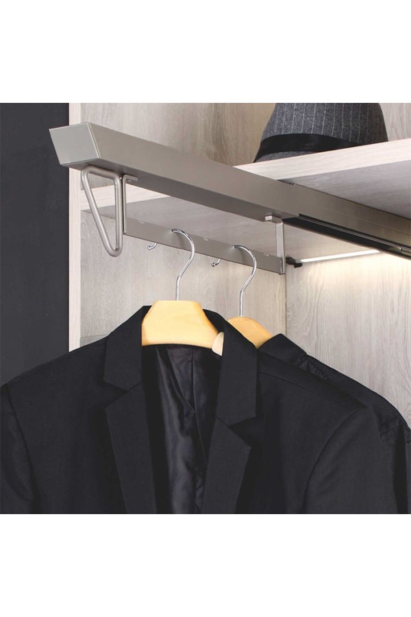 Firmax выдвижная вешалка 450мм,серый/FRM5809.01