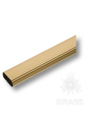 Труба овальная 2000мм матовое золото 01470 Brass