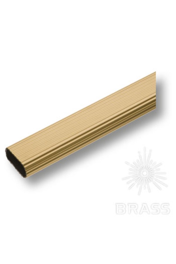 Труба овальная 2000мм матовое золото 01470 Brass