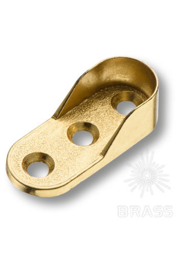 Штангодержатель боковой овальный, золото Brass 01560
