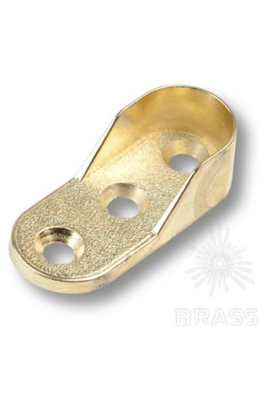 Штангодержатель боковой овальный, золото Brass 01562