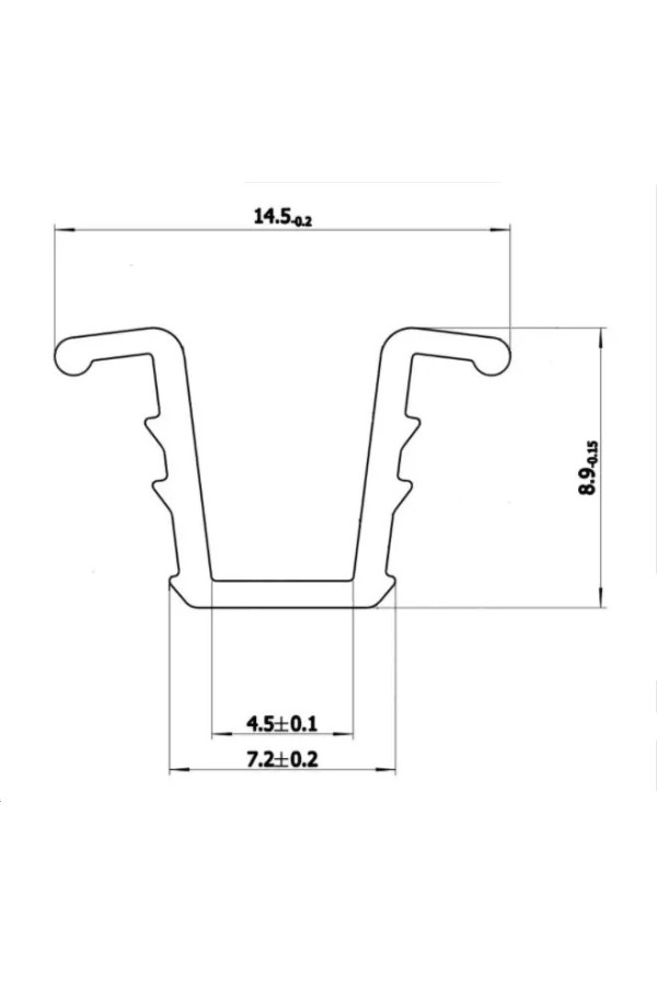 направляющая пластм СТ.147/1612 мм