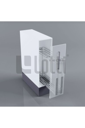 Бутылочница 150мм с доводчиком хром LS2/150D/D Lotti