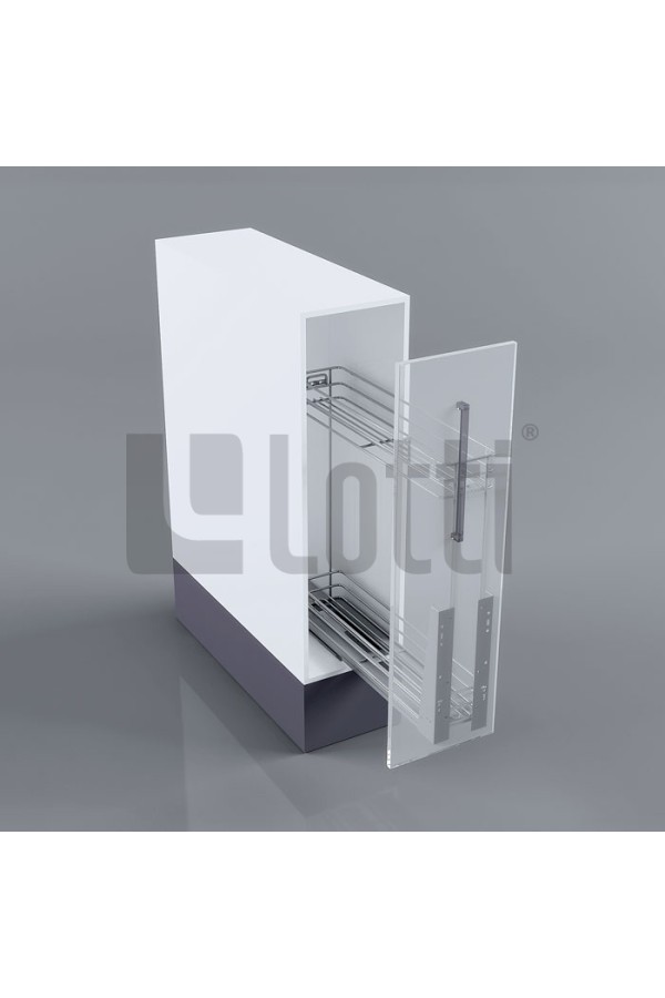 Бутылочница 150мм с доводчиком хром LS2/150D/D Lotti