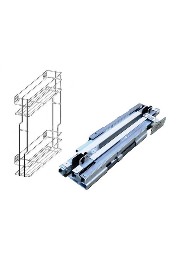 бутылочница 200мм CARGO MINI VARIANT PLUS N, БЕЗ направляющих, 2 яруса, левый(аналог 25307)