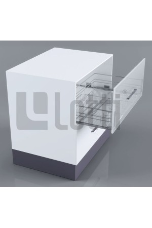 Выдвижная корзина посудосушитель 900мм с доводчиком и поддоном LS1/900CK/D Lotti