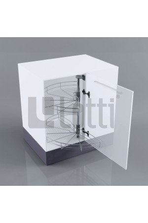 Сектор поворотный 1/2 "волшебный уголок" 900мм хром LS2.1/2.CP