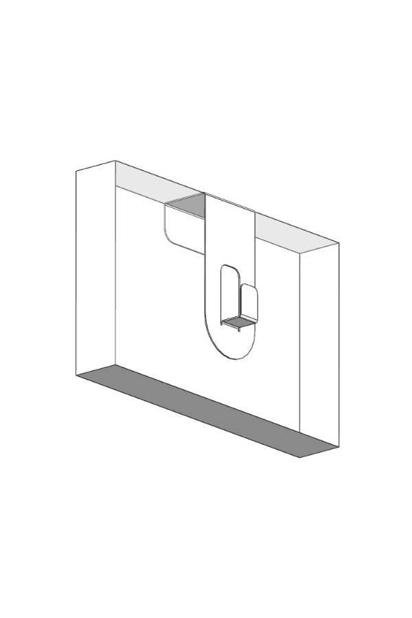 Крючок-держатель для плечиков 40мм черный