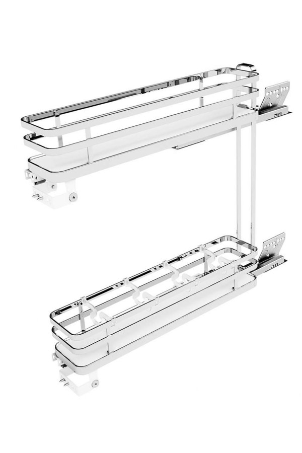 бутылочница SIGE SIGMA SOFT WOOD в базу 150мм (110х500х520мм) с доводчиком,левая, хром /002+00412G