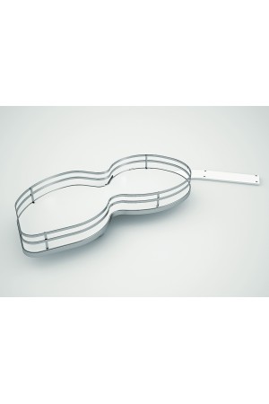 угловое решение SIGE NUVOLA SOLO в базу 900/450мм (890*490*160мм), 2 полки, левая, хром/371X+002S12