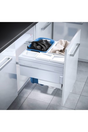 выдвижная система Laundry Carrier в базу 600мм с 4 корзинами, белая/3270611