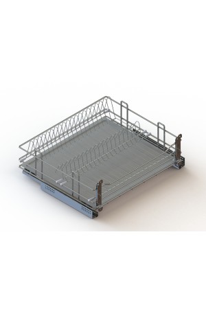 посудосушитель в нижнюю базу 450мм, доводчик, поддон, хром/15.07.01.1.1.1