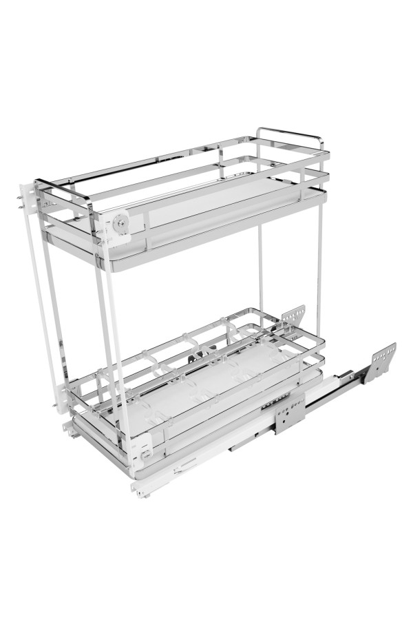 корзина выдвижная 450мм SIGE WELLSET с доводчиком 410х450х520мм, хром /004+02512G