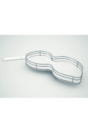 угловое решение SIGE NUVOLA SOLO в базу 900/450мм (890*490*160мм), 1 полка, левая, хром/371X+010S12