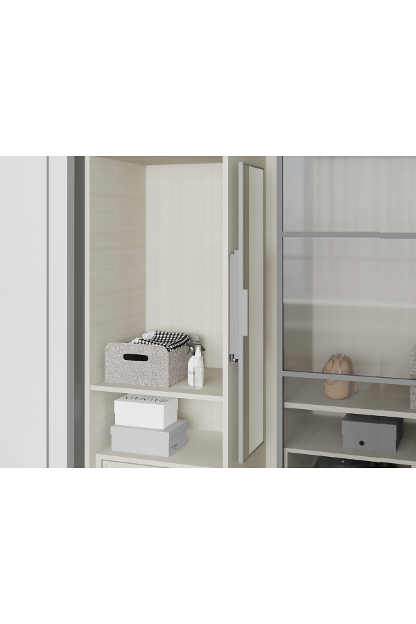 зеркало выкатное поворотное STARAX в базу 200мм(120х340х1300), серый/S-6612-G