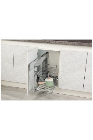 уголок волшебный 650мм (640х510х560) STARAX, крепление донное, хром/S-3007-C