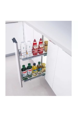 бутылочница 200мм, 2 яруса, левая, хром, Firmax Smartline/FRM1500.20L