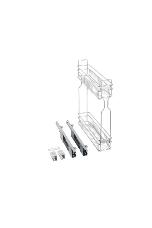 бутылочница 200мм, 2 яруса, правая, хром, Firmax Smartline/FRM1500.20R