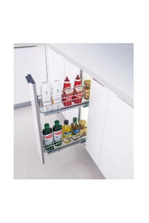 бутылочница 150мм, 2 яруса, правая, хром, Firmax Smartline/FRM1500.15R