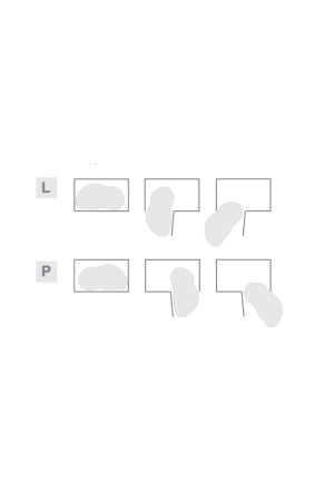 уголок волшебный Optima ERGO 800мм (800*411*520мм), c доводчиком, правый, графит/WE36.0002.43.ID4