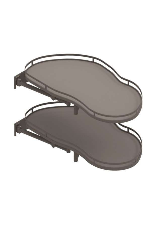 уголок волшебный Optima ERGO 800мм (800*411*520мм), c доводчиком, правый, графит/WE36.0002.43.ID4