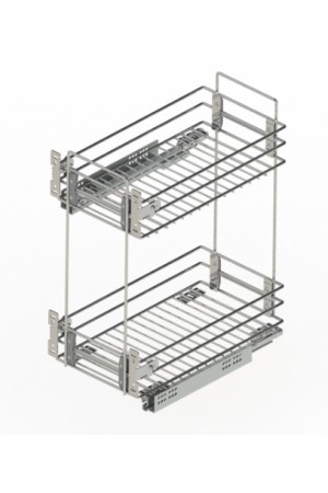 бутылочница Актро 300мм (260*530*450), БЕЗ направляющие Hettich, хром/10.56.03.1.0.1