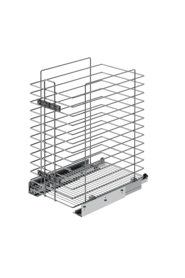 корзина сотовая для белья 340х470х550мм, хром, Starax/S-8053-C