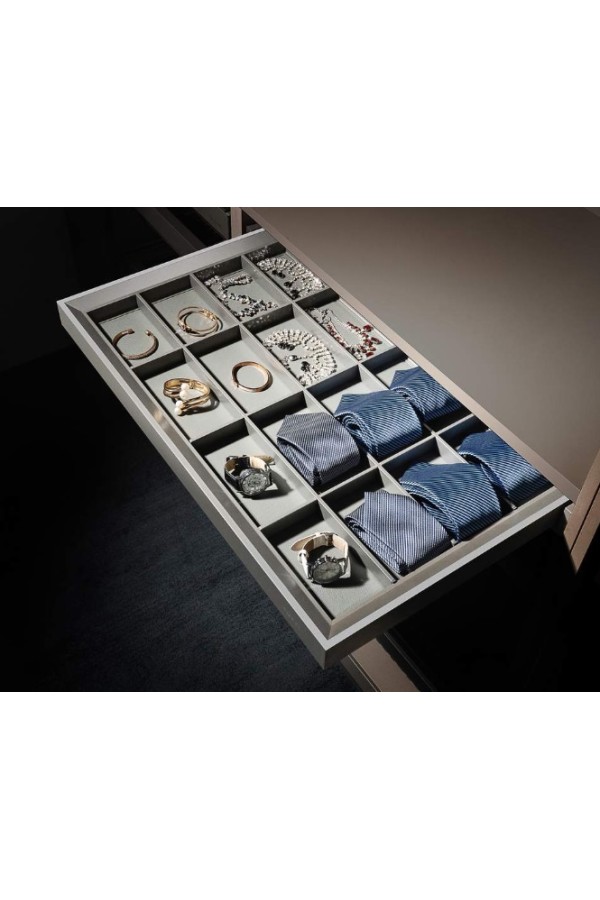 Firmax СORA выдвижной лоток для бижутерии 600мм, серый/FRM5707.564.01