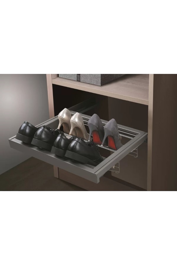 Firmax полка для обуви выдвижная 800 мм (764х420х160) серый/FRM5804.764.01