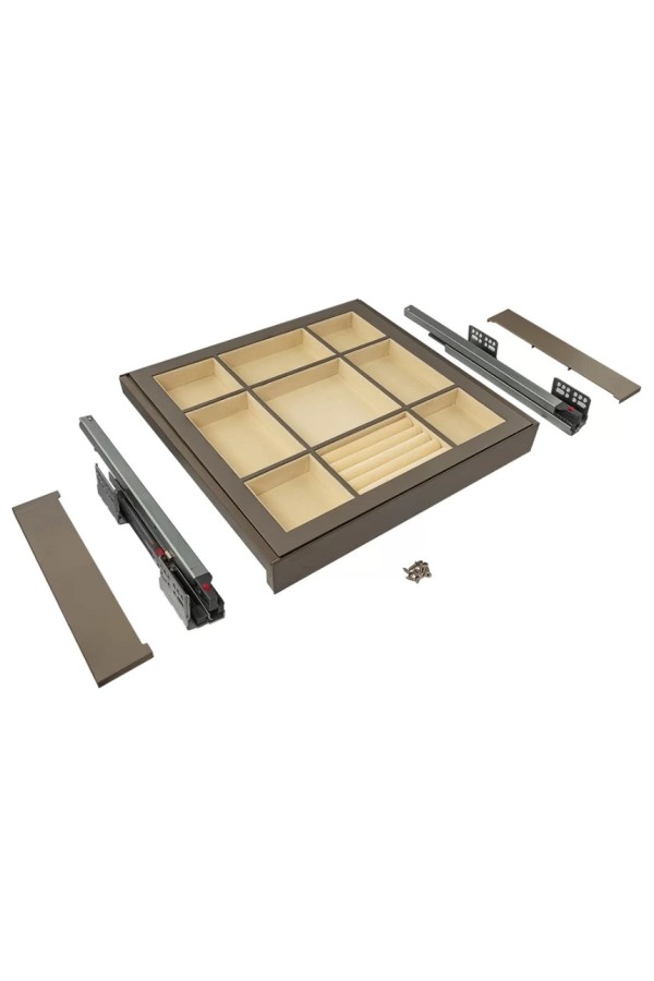 Firmax выдвижной лоток для бижутерии в базу 600 мм, 564х420х61, серый/FRM5807.564.01