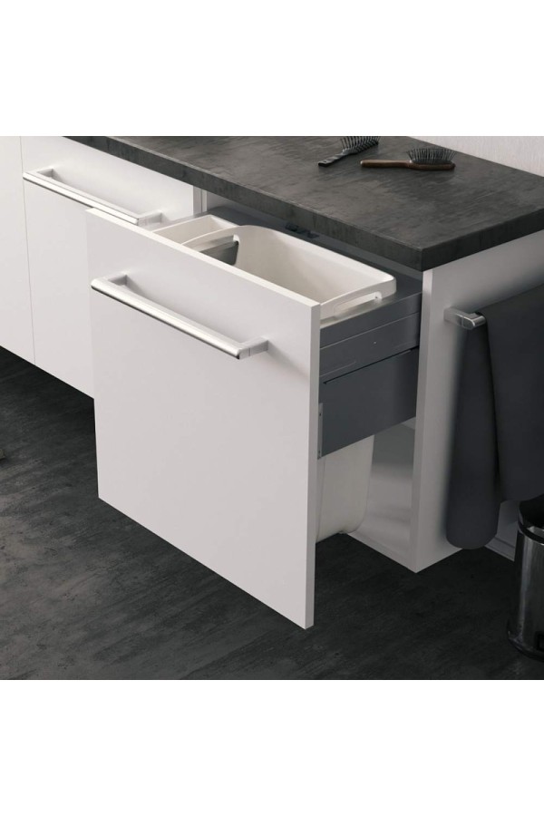 выдвижная система Laundry Carrier Small в базу 600мм, 37л, белая/3270621