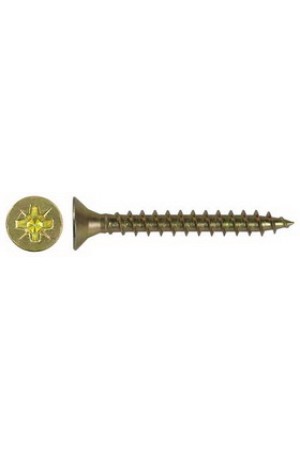 шуруп 4,5*25 потай, желтый цинк