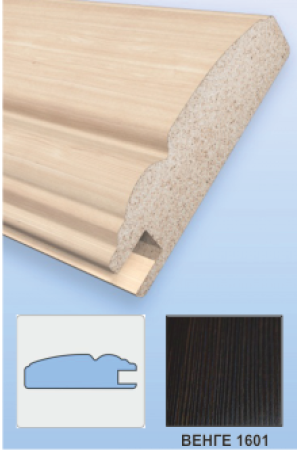 профиль № 34/ 21*60*8*2800 ПВХ венге 1601