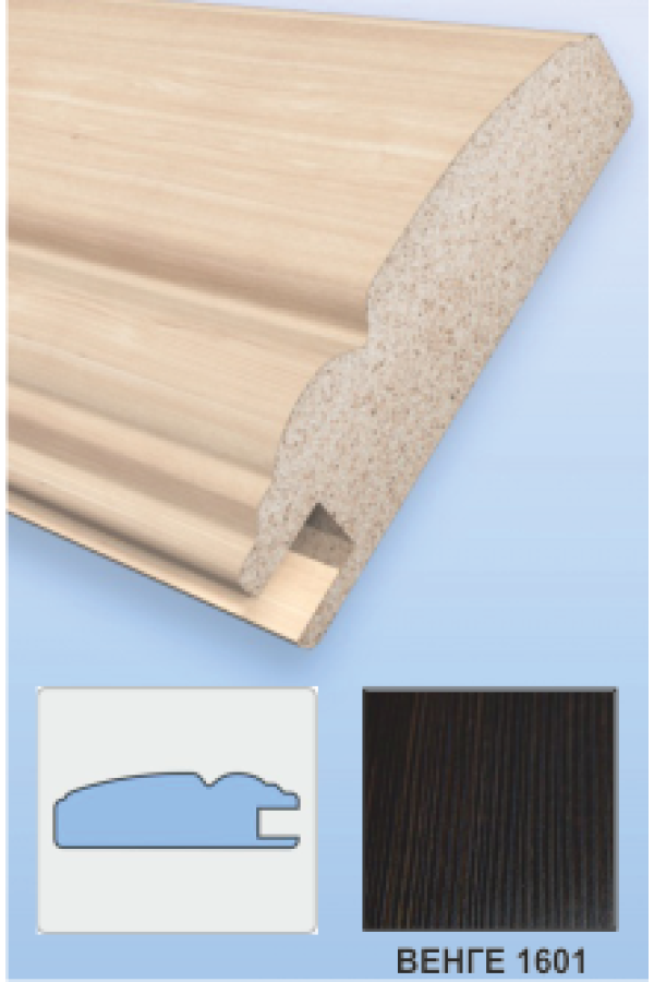 профиль № 34/ 21*60*8*2800 ПВХ венге 1601