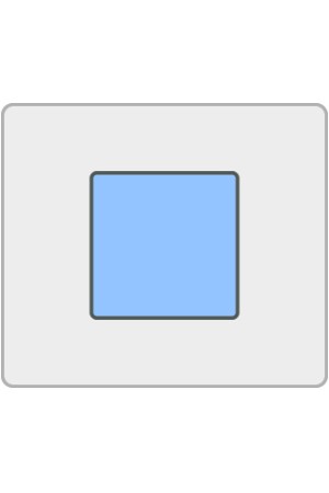 брус № 58 R2/ 40*40*2800 ПВХ белая шагрень 4101