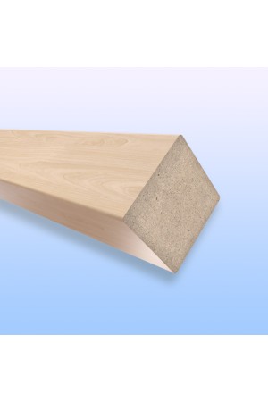 брус № 58 R2/ 40*40*2800 ПВХ белая шагрень 4101