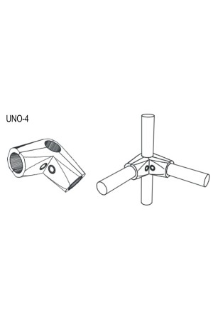 держатель угловой нерегулируемый металл/UNO 4 Vacuum (120)