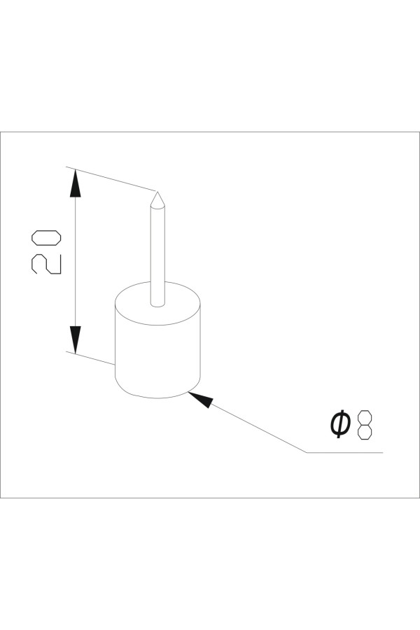 Фиксатор для крепления полок ДСП для гардеробной системы Aristo, серый
