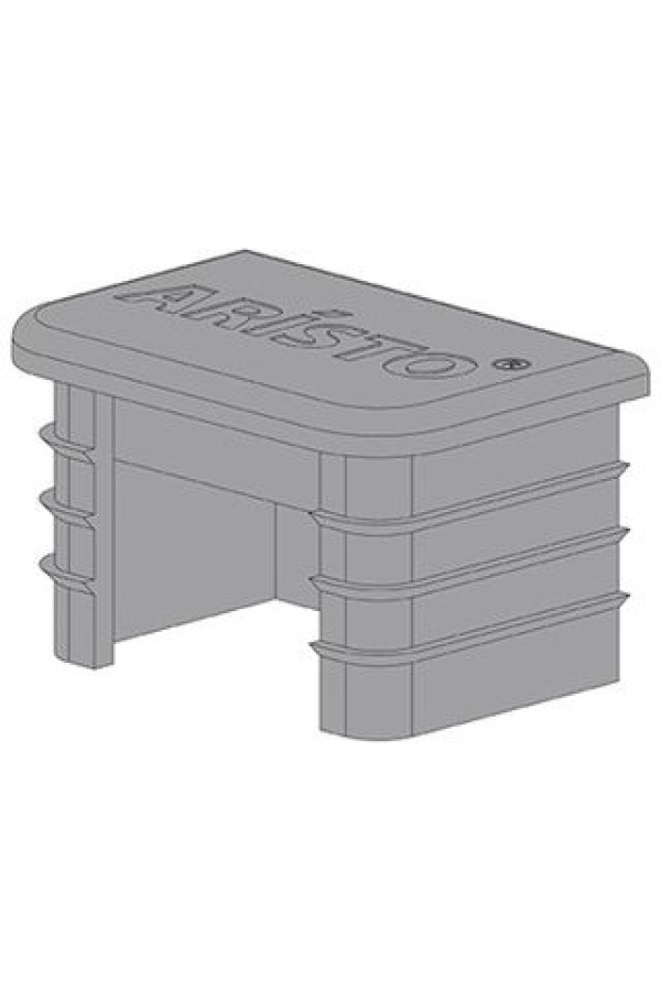 Заглушка настенной направляющей металлик для гардеробной системы Aristo
