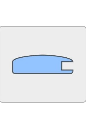 профиль рамочный № 30/ 17*55*10*2800 МДФ чёрная ikea