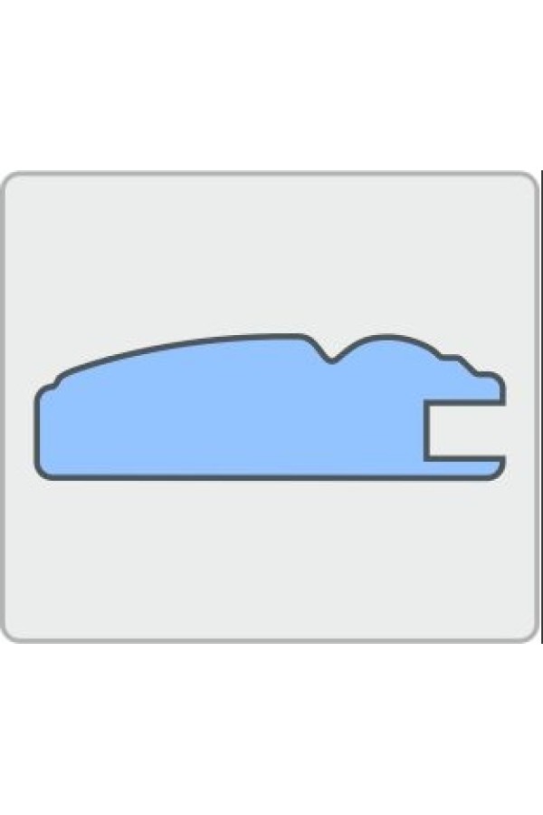 профиль рамочный № 34/ 21*60*10*2800 МДФ арктик 3D