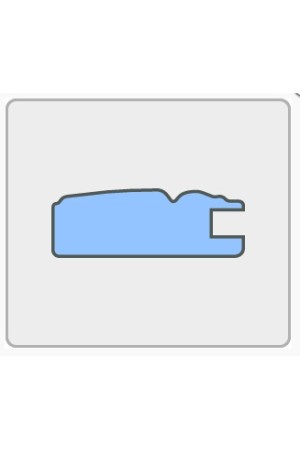 профиль рамочный № 36/ 21*60*10*2800 (патина) дуб атланта К1 зол.