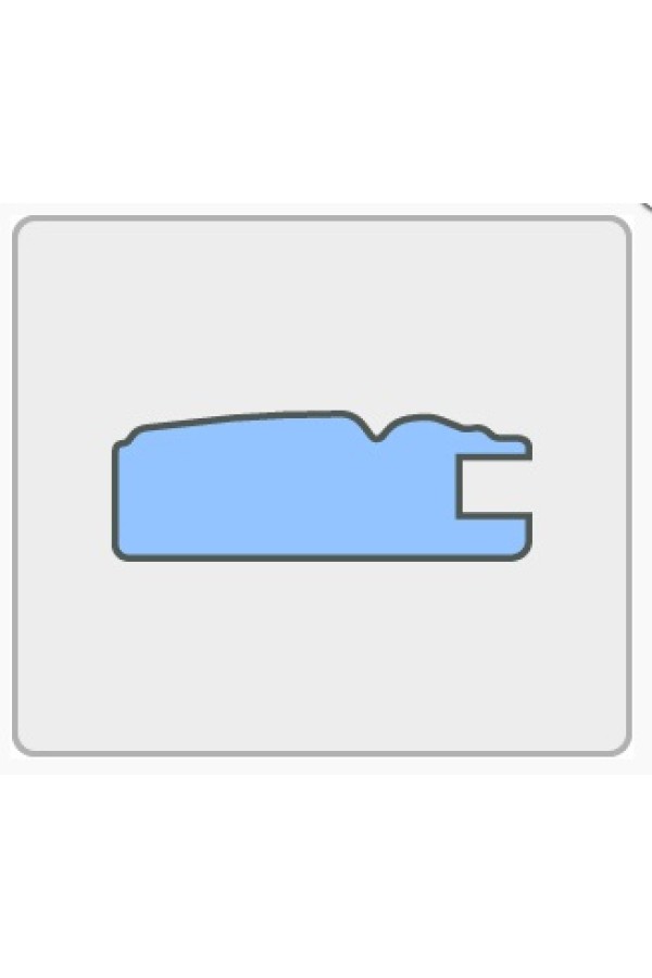 профиль рамочный № 36/ 21*60*10*2800 (патина) дуб атланта К1 зол.