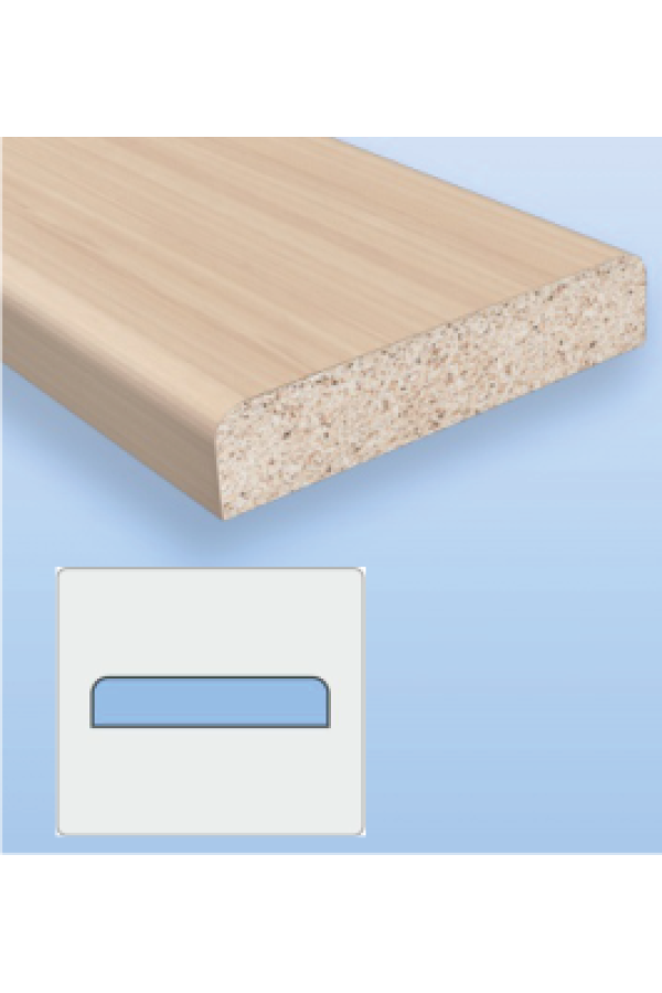 вкладка на стекло № 98/ 4*18*2440 МДФ арктик 3D (9014210)