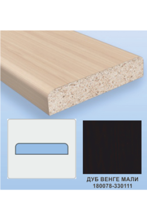 вкладка на стекло № 98/ 4*18*2440 МДФ дуб венге мали