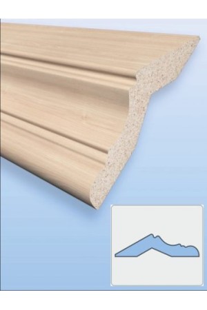 карниз № 104/ 25*120*2800 МДФ ясень шимо темный