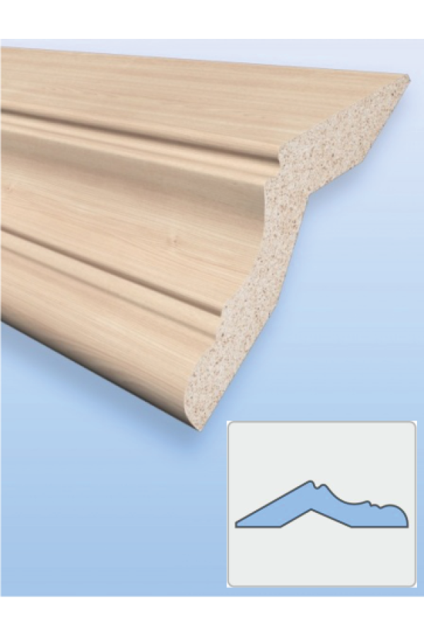 карниз № 104/ 25*120*2800 МДФ ноче экко