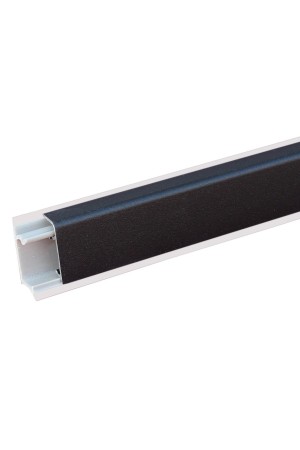 Плинтус для столешниц алюминиевый Квадро черный матовый 3,0м